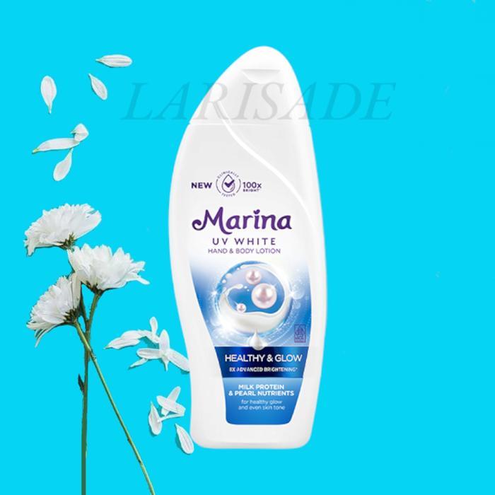 i0cc- Marina Hand Body Lotion Uv White Healthy & Glow 460 Ml Jumbo