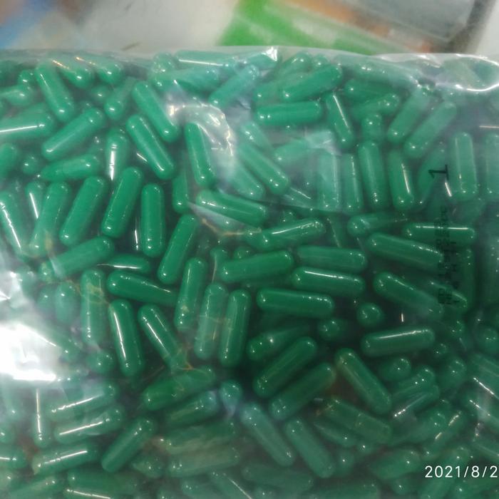 qerd- Cangkang Kapsul Kosong Ukuran 0 Hijau-Hijau
