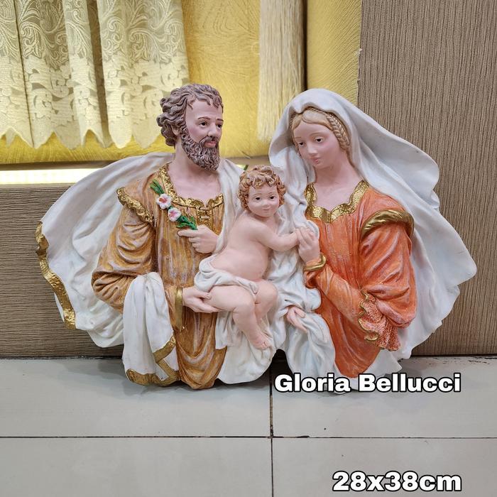 patung rohani keluarga kudus dinding pajangan dinding besar dekorasi