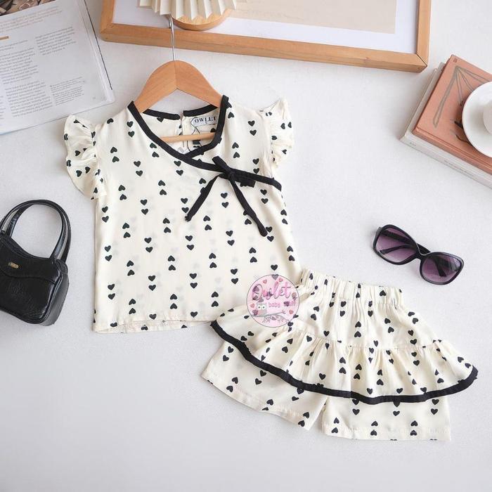 Owlet - Oneset Kimono - Setelan Anak Perempuan - Setelan Rayon - Baju Anak Perempuan - Baju Rayon
