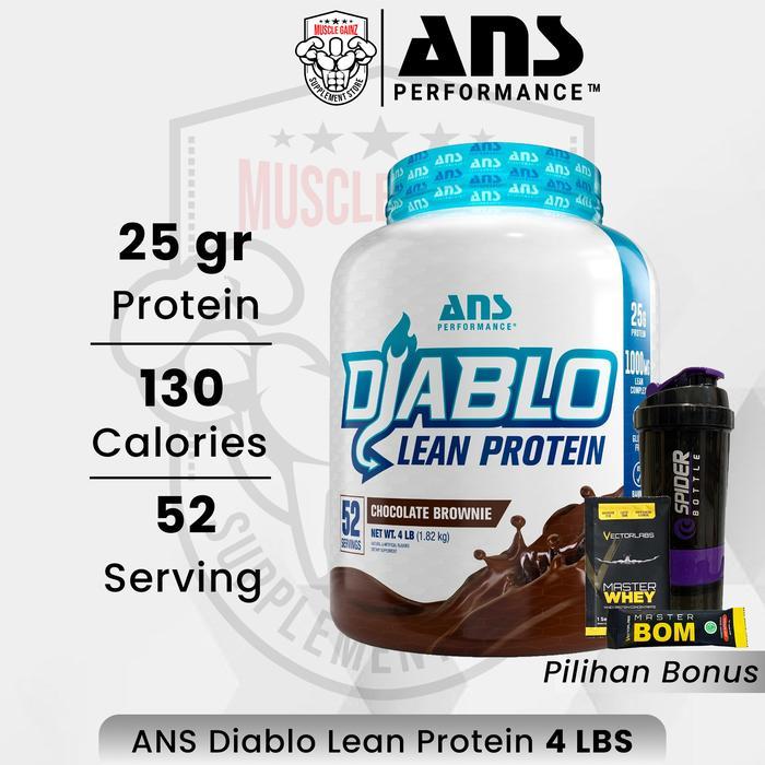 ORIGINAL ANS Diablo Protein 4 lbs Whey Protein READY STOCK