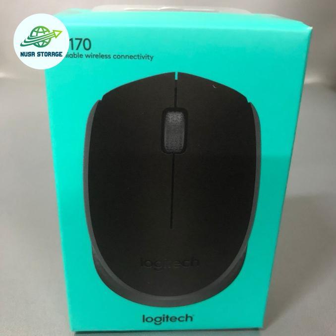 Ada Stok Mouse Logitech M170 Wireless Mouse Tanpa Kabel Computer Laptop