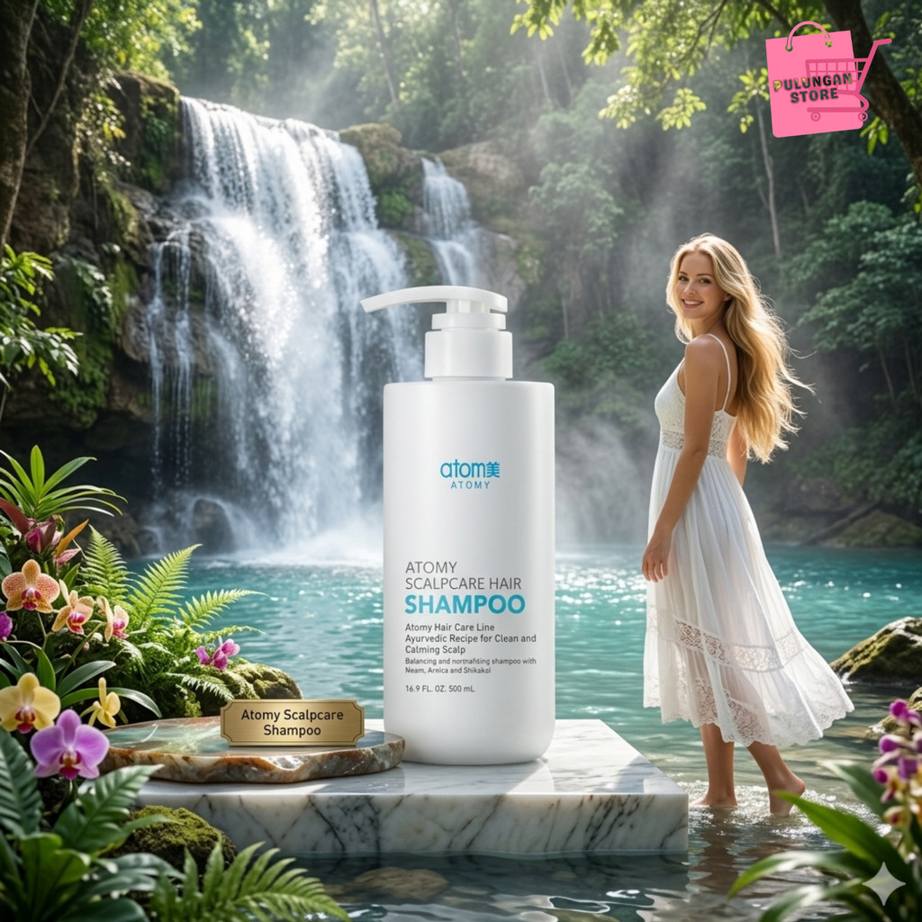 Scalp Care Hair Shampoo 500ml Original Korea BPOM - Atomy, Solusi Ketombe & Rambut Rontok
