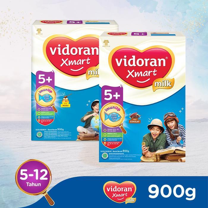 Vidoran Xmart 5+ 900gr - Vidoran 5+ 900 gr Susu Pertumbuhan 5-12 Tahun
