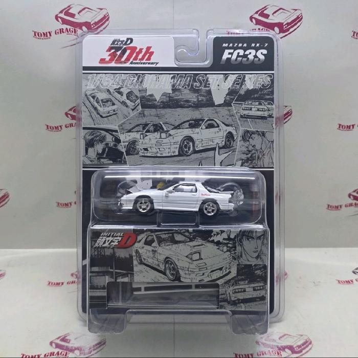 HOBBY JAPAN MAZDA RX7 RX-7 FC3S REDSUNS INITIAL D RYOSUKE TAKAHASHI VS TAKUMI FUJIWARA
