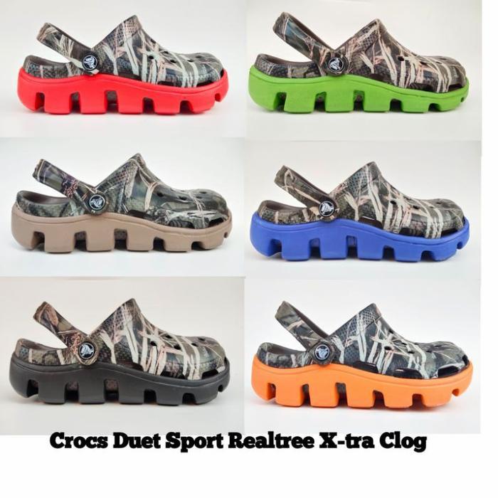Premium Crocs Duet Sport Realtree X-Tra Clog / Sepatu Sandal Crocs Pria Wanita Original