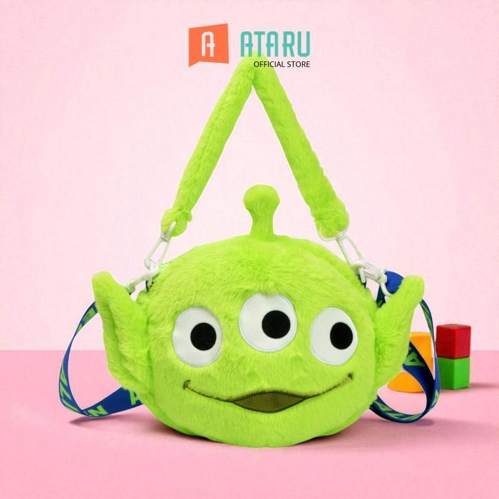 Ataru Disney Toy Story Tas Selempang Alien - Hijau Sling Bag Crossbody Bag Tas Bahu Tas Slempang