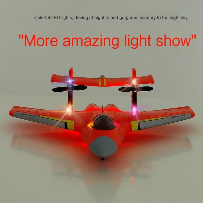 Zhiyang Pesawat RC ZY525 ZHIYANG ZY-525 2.4GHz EPP Foam Amphibious RC Plane RTF Ready to Fly Baterai