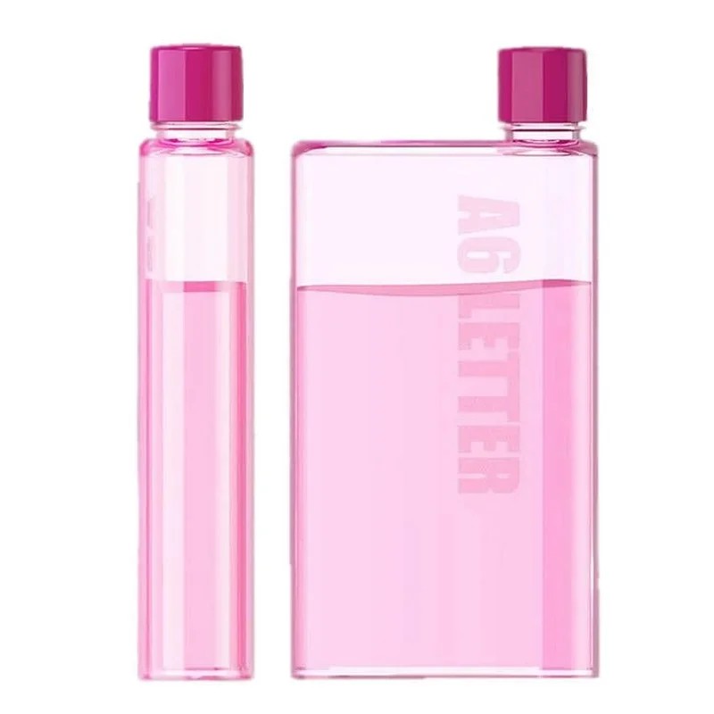 A6 Book Paper Cup Bottle Portable Paper Pad Water Bottle Drinking Notebook Bottles Flat Water Bottle