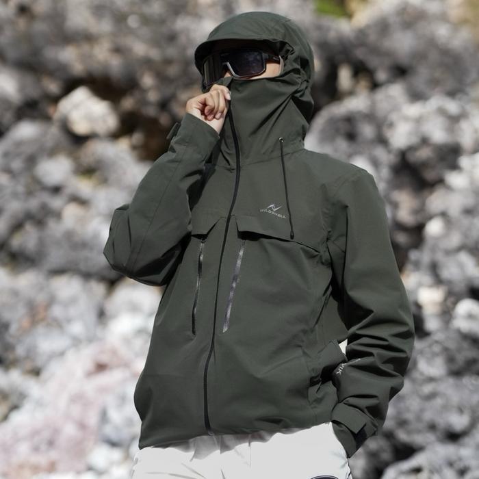 Salomon Advanture - Jaket Gorpcore Marvik Series Waterproof & Windproof Material Taslan Balon 100%