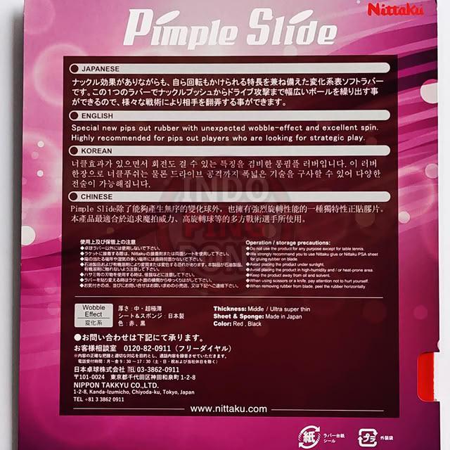 Nittaku Pimple Slide 0.5 1.5 Vertical Medium Pips Bintik Serang Semi Ultra Super Thin Middle Tipis