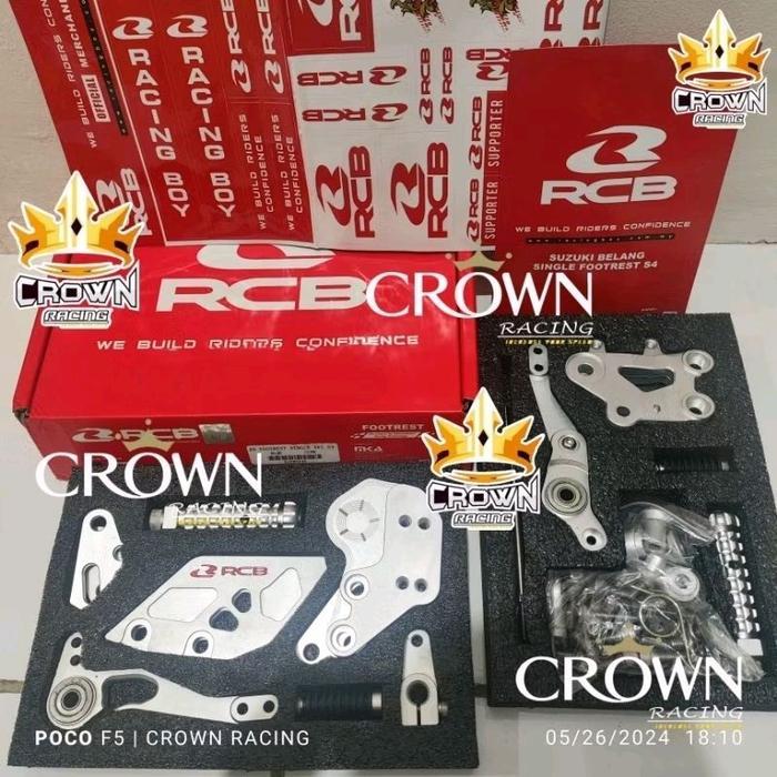 TERLARIS Footstep Underbone Footrest RCB S4 Satria FU 150 Injeksi CNC Motorcycle READY