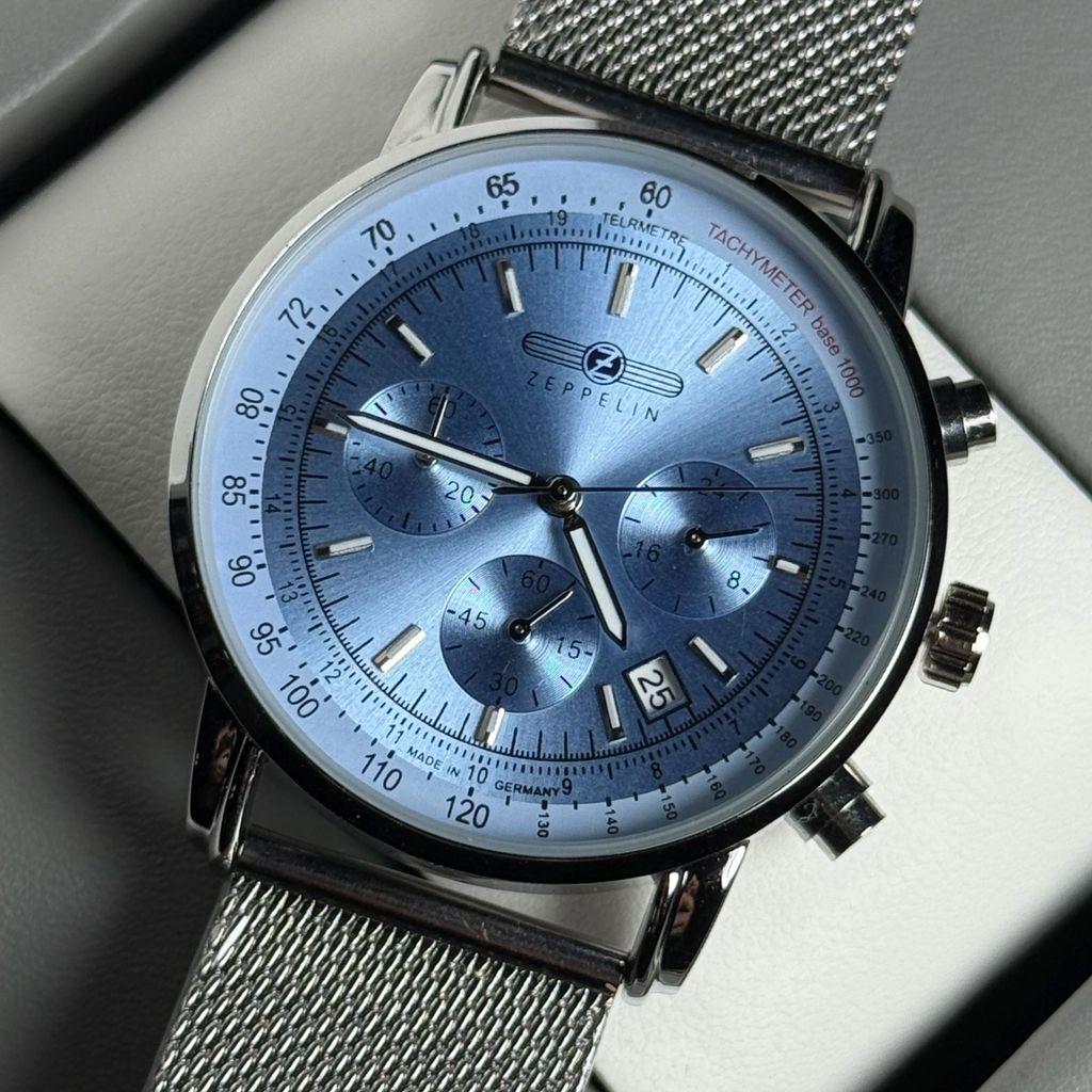 New Zeppelin Watch Classic Retro Automatic Date Men's Watch Business Casual Sport Quartz Chronograph