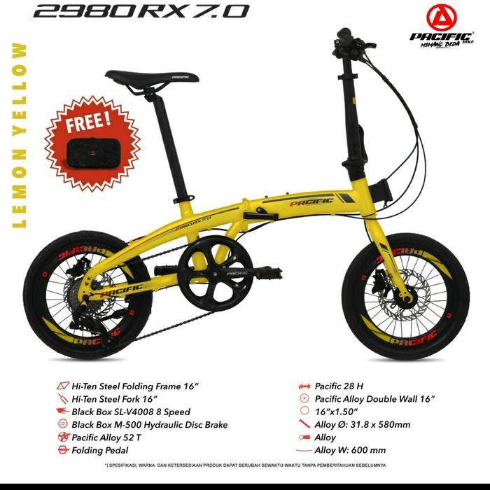 Sepeda lipat 16 inch Pacific 2980 RX 7.0