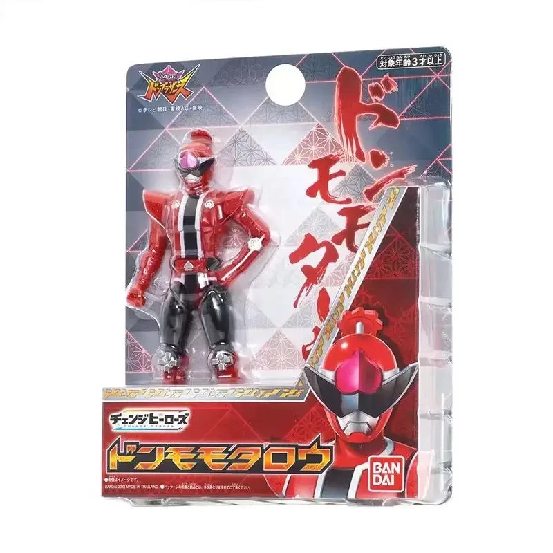 Bandai SHF Super Sentai Bataro Sentai Don Brothers Momotaro Red Warrior Model Action Figure Toy