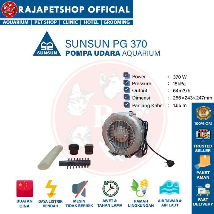 ( POMPA UDARA ) SUNSUN PG 370 ROOT RING BLOWER POMPA UDARA KOLAM IKAN TAMBAK UDANG IPAL BIOFLOK