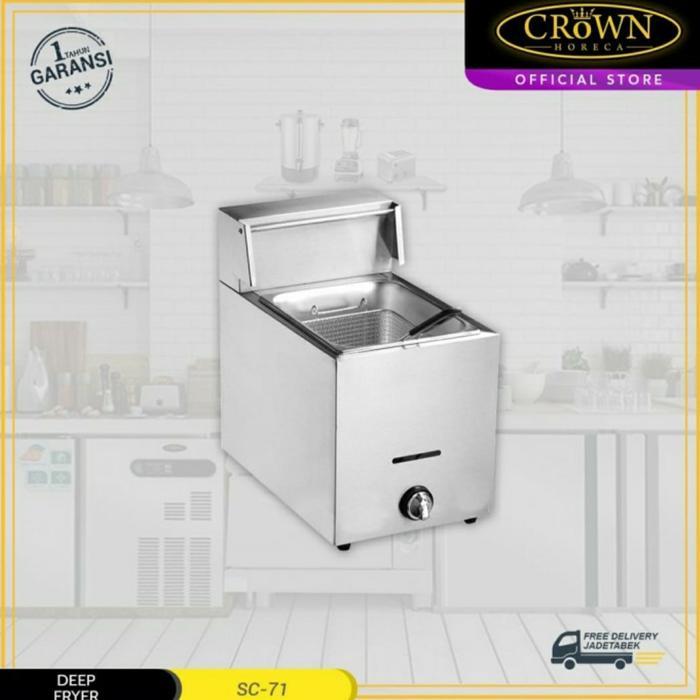 Crown Horeca Gas Deep Fryer 6 Liter Sc-71
