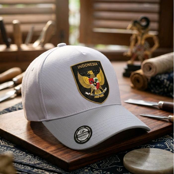 READY Topi Baseball Garuda Eksklusif dengan Logo Indonesia Original