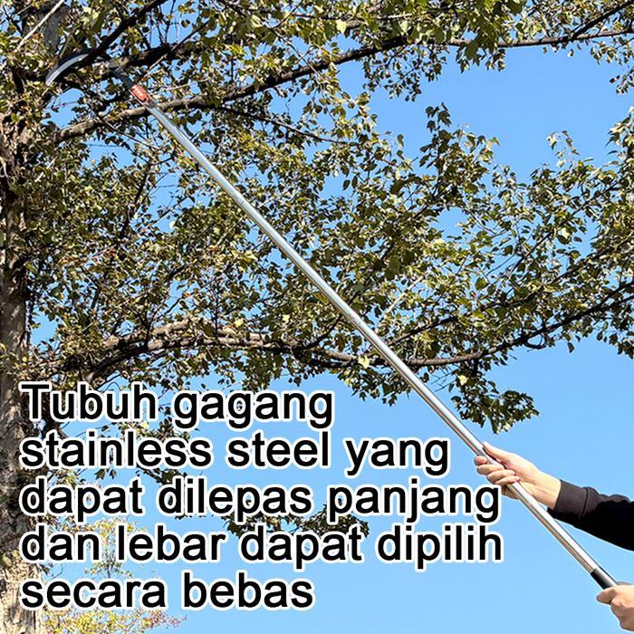 CodFexon163/208Cm Sabit Arit Rumput Baja Asli Sabit Ranting Pohon Alat Pembelah Bambu Pisau Pinang