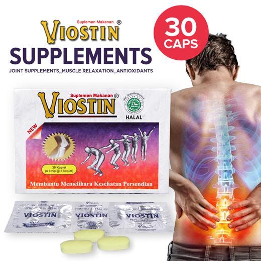 HOT SALE VIOSTIN DS BOX 30 KAPLET SUPLEMEN TULANG