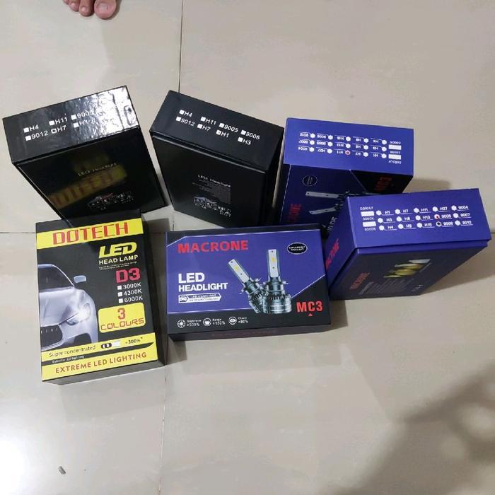 // Bohlam Led 3 Warna H11 / Hb3 / Hb4 / H7 / H1/ H3 //