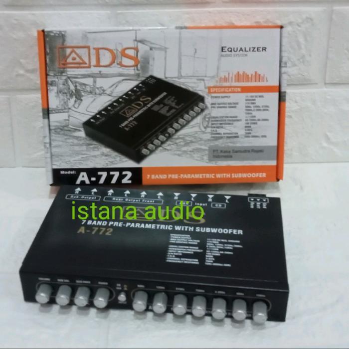 Parametrik Pre Amp Ads A--772 Equalizer Ads 772 With Subwoofer A-772