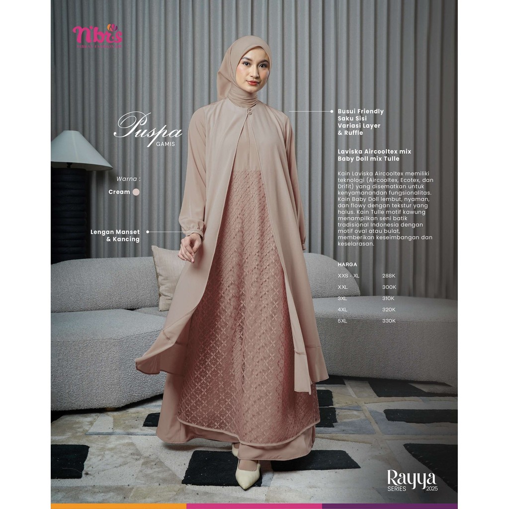 GAMIS NIBRAS PUSPA GAMIS/ BIG SALE DISKON 40%