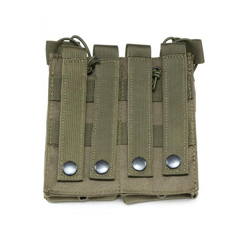 Tactical Molle AK AR M4 AR15 Rifle Pistol Mag Pouch Hunting Shooting Airsoft Paintball DoubleTriple