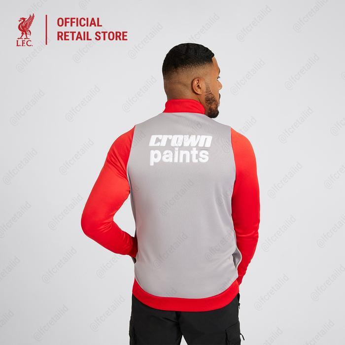 Liverpool FC Adults 1986 Crown Paints Track Jacket Men - Official LFC Jaket Original Pria