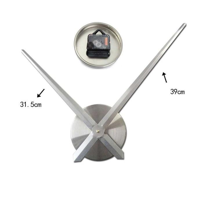 JAM TEMPEL DINDING SA BESAR DIY 3D GIANT WALL CLOCK ANGKA ARAB MINIMALIS