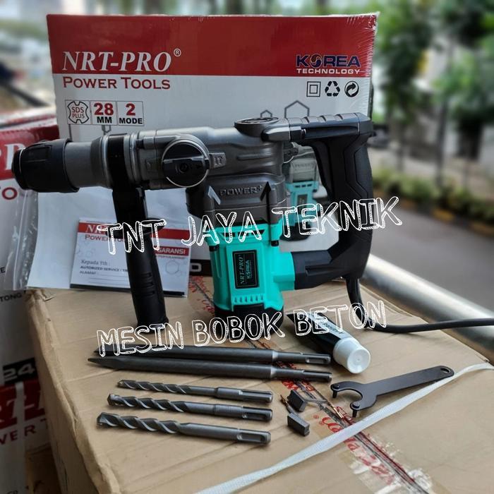 Nrt Pro Hr 28 Hd Mesin Bor Beton Bobok / Rotary Hammer Drill Nrt-Pro