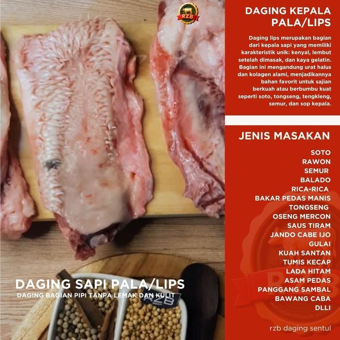 READY DAGING KEPALA PIPI LIPS @1KG