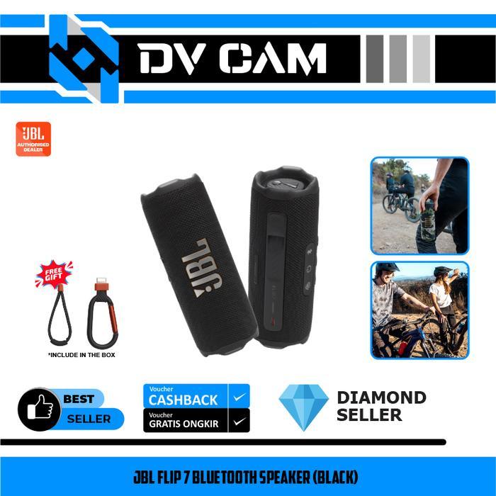 JBL Flip 6 / JBL Flip 7 Bluetooth Speaker Flip6 Speaker Portable RESMI - JBL FLIP 7 BLACK