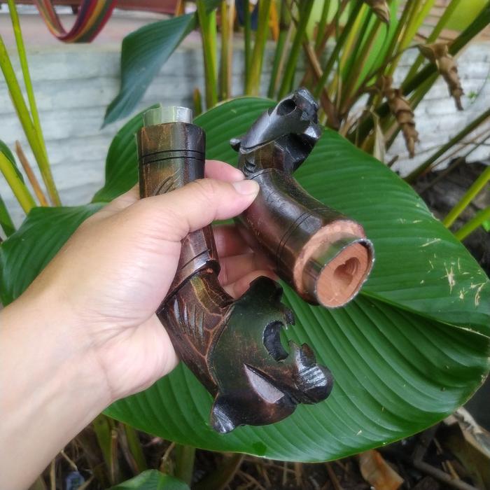 SALE Golok Gagang Kayu Ukir Macan