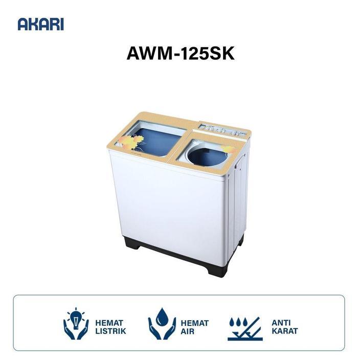 AKARI AWM125SK / AWM-125SK MESIN CUCI 2 TABUNG - GARANSI RESMI