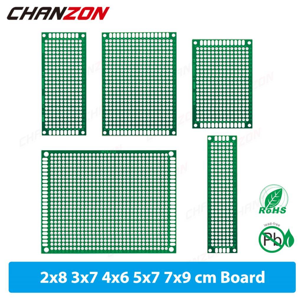 34 Ps 2X8 3X7 4X6 5X7 7x9 m Double d Printed Universal iruit PB Board Tinned Prototype Kit FR4