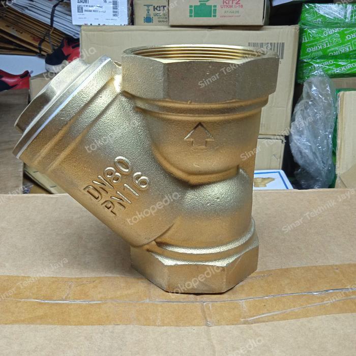 y strainer 3" (DN 80) kuningan saringan y strainer 3 inch