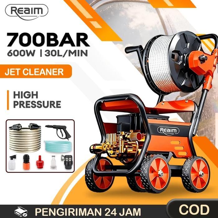 Promo Reaim Jet Cleaner 900W 500Bar Mesin Cuci Mobil Dengan Nozzle Sprayer Jet Cleaner Mesin Cuci