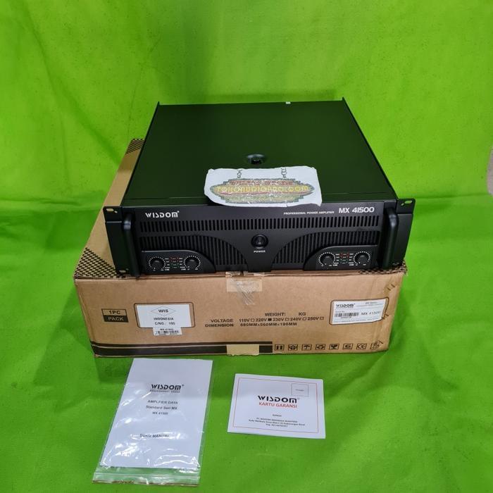 Wisdom Mx41500 Power Amplifier 4-Channel Power Amplifier Wisdom Mx-41500 #Gratisongkir