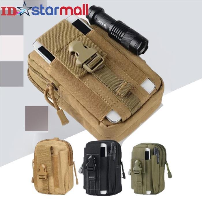 Eiger Wallets - Tas Pinggang Pria Military Travel Pack Multifungsi Tas Hp Gesper Canvas