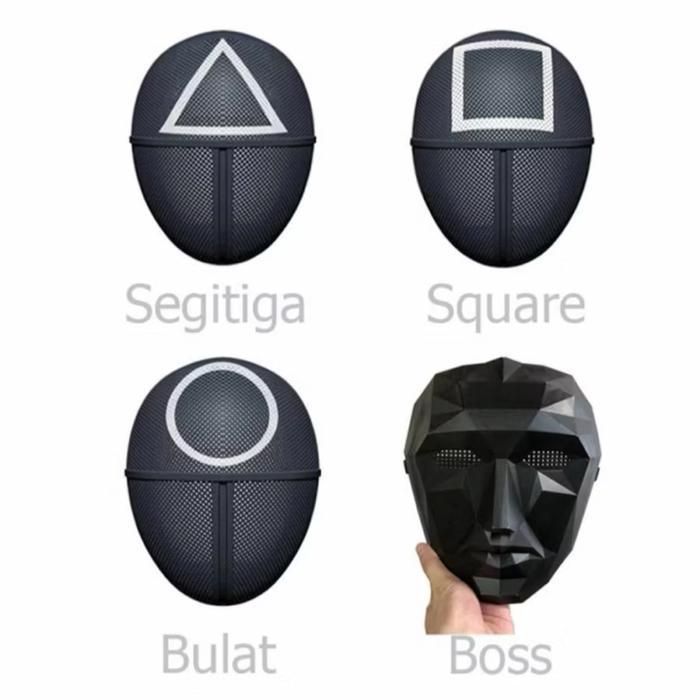 Terlaris Topeng squid game circle/segitiga/kotak boss Ready