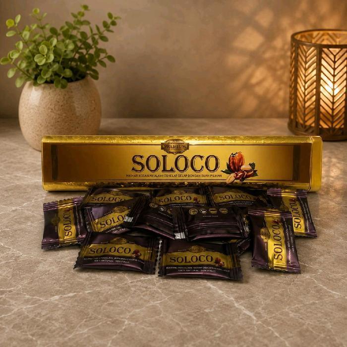PRODUK ORIGINAL Saloco Permen Rasa Coklat Permen Coklat Cemilan Harian Original 12 Pcs