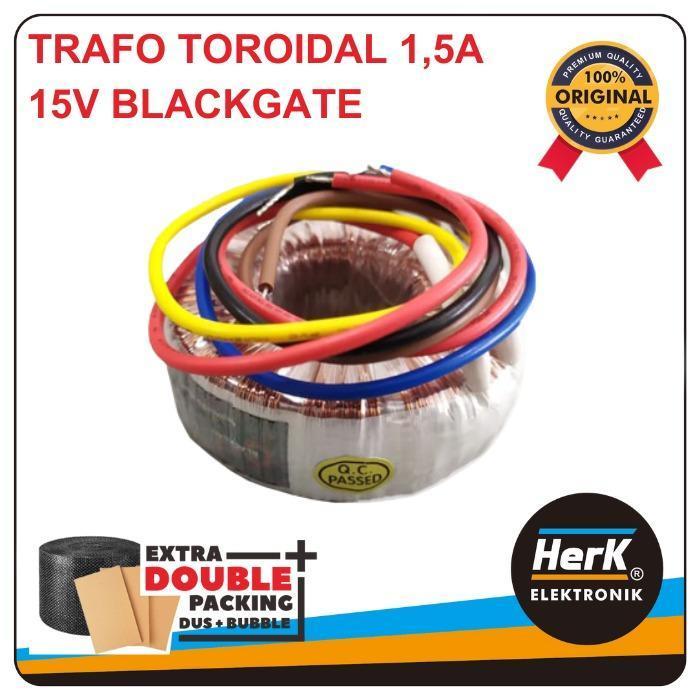 TRAFO TOROIDAL BLACKGATE 1,5A 15V NON CT TRAVO NOL 1.5 1,5 A 15V DONUT READY STOCK