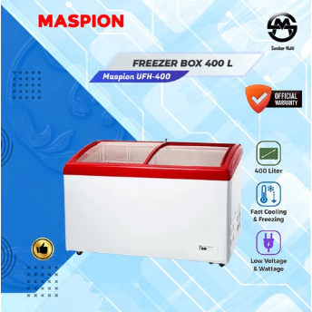 FREEZER MASPION UFH 400C SLIDING GLASS FREEZER 400 LITER