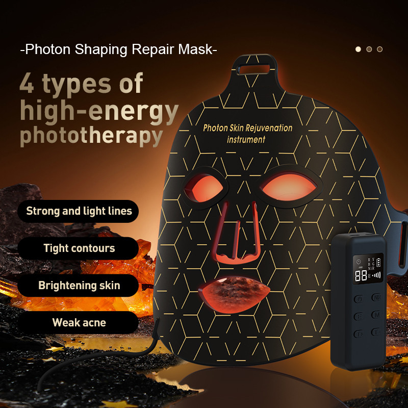 Led Mask Photon Therapy Mask Red Light Therapy 4 Color Led Therapy Anti Aging Advanced Photon