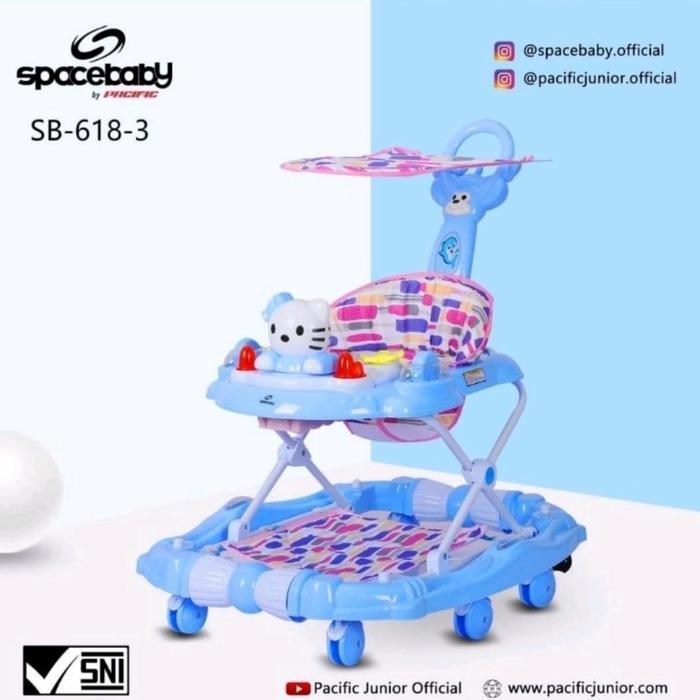 ASLI Ba Walker Space Ba SB 618-3 Alat bantu Jalan READY STOCK