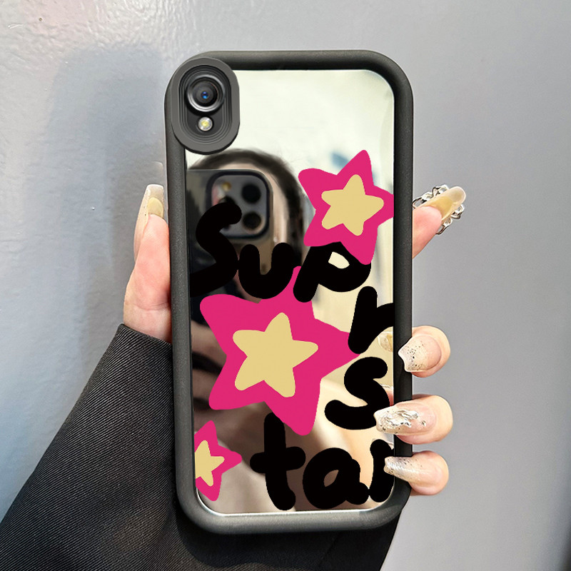 Casing Hp OPPO A37 A37F Case Bintang Tulisan Pop Art Kasing Jarang Ada Cesing Mirror Kesing Bisa bua