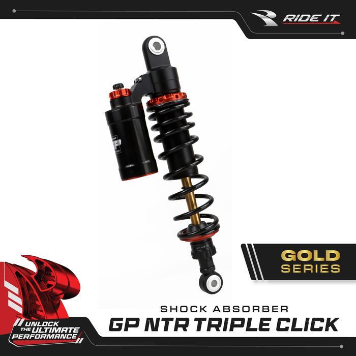 [RIDE IT] SHOCK ABSORBER GP NTR TRIPLE CLICK/SHOCKBREKER GP NTR 3 CLICK - GOLD SERIES, BEBEK/320MM