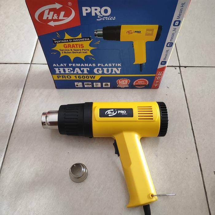 H&L PRO 1600W MESIN PEMANAS PLASTIK KACA FILM WRAPING STIKER SABLON HEAT HOT AIR GUN