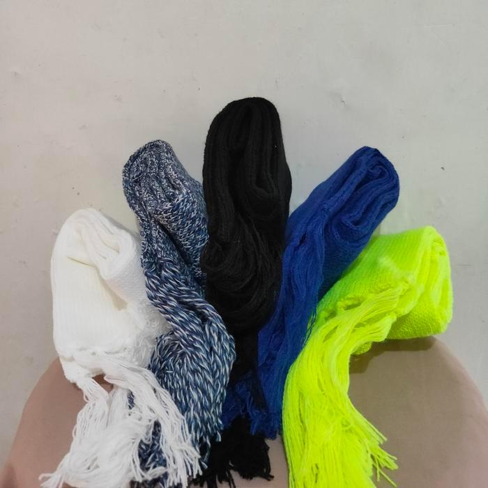 Syal Rajut Dewasa Scarf Shawl Syal-Polos